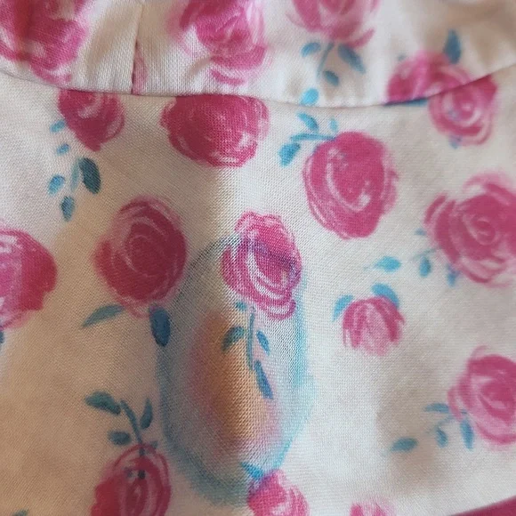 DIOR girls Floral Baby Beach Hat Size 1T 100% Cotton - Picture 8 of 9